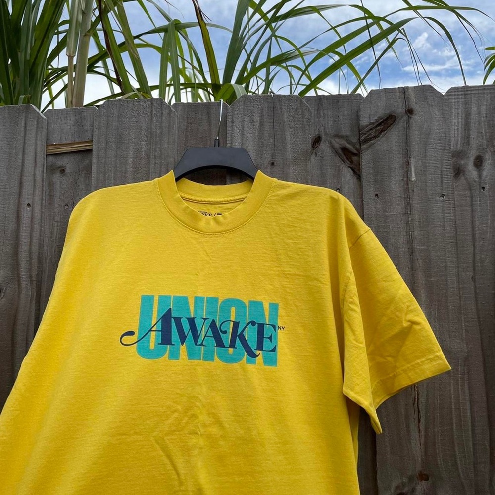 Union x Awake Ny Yellow Tee